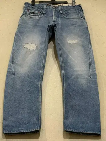 덴함 CROSSBACK MIJPV 데미지 & 리페어 가공 데님 팬츠