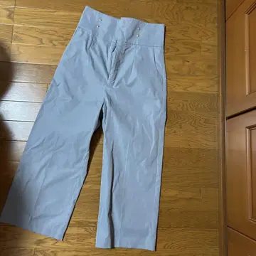 LAGUA GEM 블루 그레이 와이드 팬츠 M