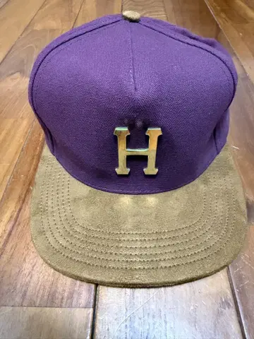 HUF 야구 모자 보라색 브라운