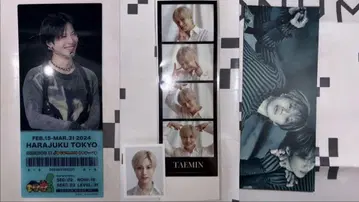 태민 트레이딩 카드 굿즈 4컷 증명 사진 조그맨 솔로 콘서트 입장 혜택