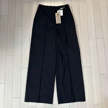 PLST 린넨 블렌드 와이드 팬츠 S (TALL)