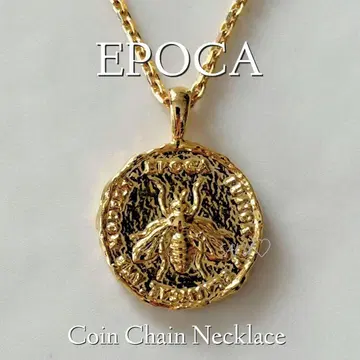 24SS 정가 16500엔 EPOCA 코인 체인 목걸이 79cm