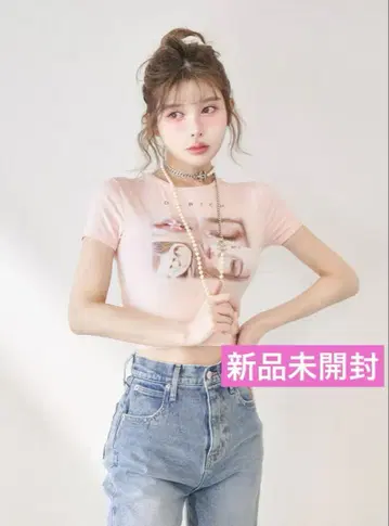 택 포함 새상품 Darich 레이디 사진 컴팩트 티셔츠