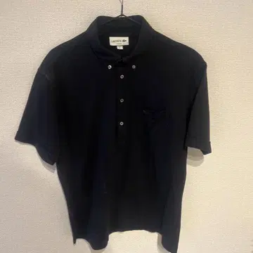LACOSTE 블랙 피케 셔츠 US L