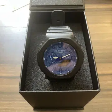 레어템 G-SHOCK 카시오 블루 페이즐리