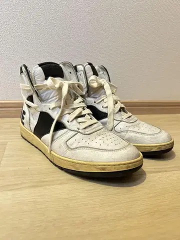 RHUDE 스니커즈 하이컷 빈티지 가공
