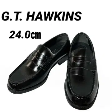 [ 컨디션 최상 ] HAWKINS ENTRY 로퍼 블랙 24cm 3E