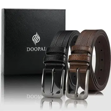 DOOPAI 남성 벨트 남성용 벨트 길이 조절 가능 2개 세트 새상품