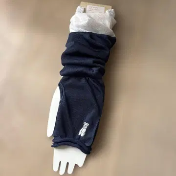 UV 케어 암커버 네이비 강아지 자수
