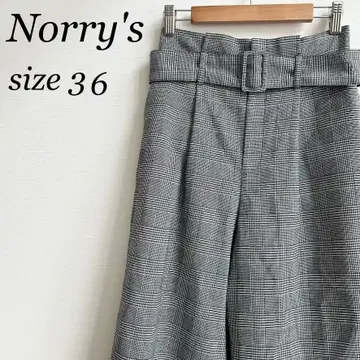 [새상품급] Norry's 노리즈 그레인 체크 와이드 팬츠 여성용