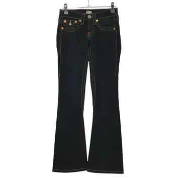 새상품급 TRUE RELIGION JOEY 플레어 팬츠 USA 제작 블랙