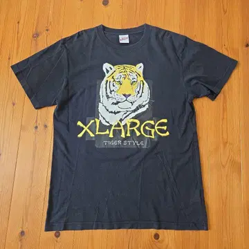 XLARGE 타이거 티셔츠 블랙 검정 엑스라지 반팔