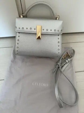CELFORD 실버 숄더백