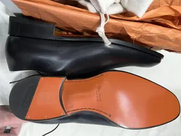 Santoni 9 블랙 이탈리아제 천연 가죽