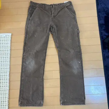 브라운 워크 팬츠 데님 팬츠