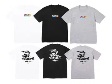 SLAWN BOX LOGO TEE L 사이즈 BLACK WHITE