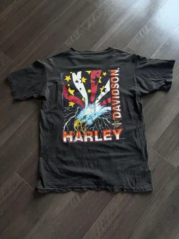 HARLEY DAVIDSON 티셔츠 할리데이비슨 L BLACK