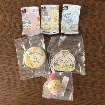 치이카와 (먼작귀) 쿠라스시 토끼 피규어 마그넷 캔뱃지
