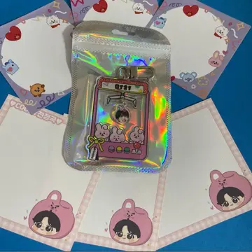 BTS 긱 BT21 COOKY 가챠 키링 한국제 제작자 메모