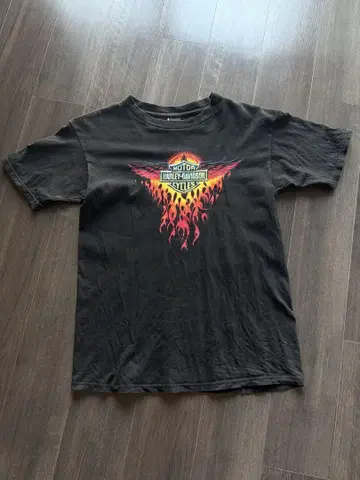 HARLEY DAVIDSON 티셔츠 L 할리데이비슨 BLACK