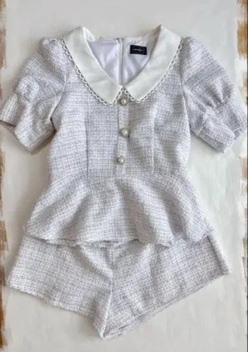 evelyn 에블린 트위드 펄 셋업