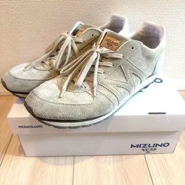 MIZUNO MR1 베이지 스웨이드 스니커즈 29cm