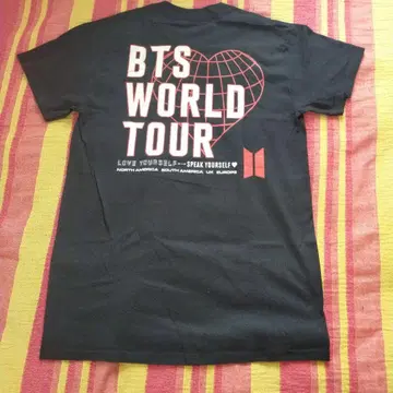 BTS 티셔츠 UK(S) 2019 월드 투어 미사용, 자택 보관품
