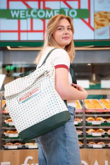 Krispy Kreme Daughnuts 도트 무늬 럭색