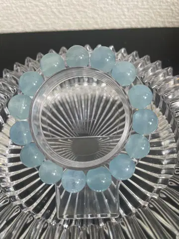 고품질 아쿠아 마린 팔찌 12mm