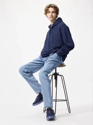 유니클로 EZY 청바지 63 BLUE L