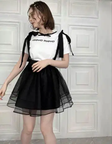 mieya logo tee -front ribbon- 완판