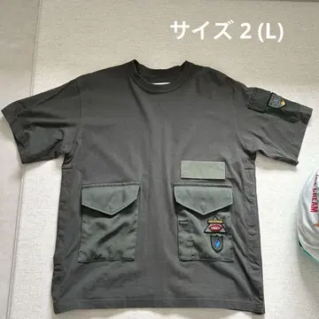 새상품급 SPIEWAK sacai 포켓 부착 그레이 티셔츠 L 사이즈
