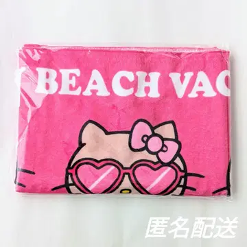 햇볕에 탄 키티 헬로키티 오키나와 페이스 타월 핑크