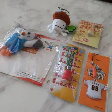 [미사용품] Kewpie와 야구 유니폼 외 5점 스트랩 세트