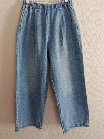 카구레 페이드 데님 이지 팬츠