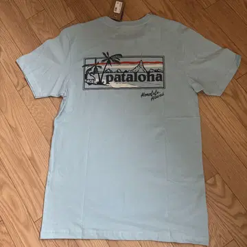 patagonia 오가닉 코튼 티셔츠 S 라이트 블루