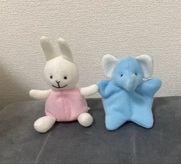 KNICK KNACK 오테다마 마스코트 코끼리 토끼