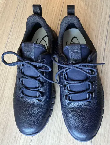 ECCO Gruuv 남성용 가죽 Gore-Tex 네이비 가죽 신발