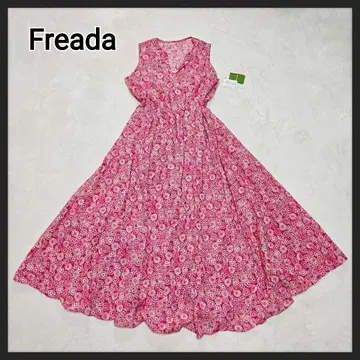 [택 포함 새상품] Freada 롱 원피스 꽃무늬 플레어 맥시 길이