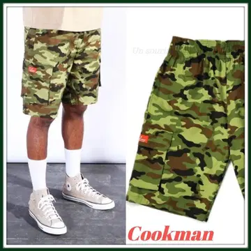 COOKman 하프 팬츠 카모플라쥬 카모플라주 숏 팬츠