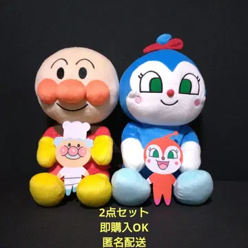 가자! 호빵맨 모두 친한 봉제 인형 L Ver.3 전 2종