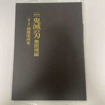 귀멸의 칼날 극장판 무한성편 아카자 재래 팜플렛 초회 한정판