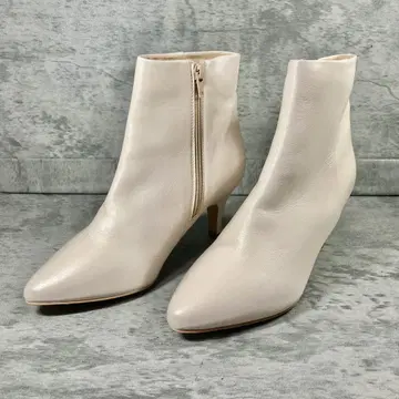 [ LEINER ] 레이너 사이드 지퍼 부츠 힐 가죽 23.5cm