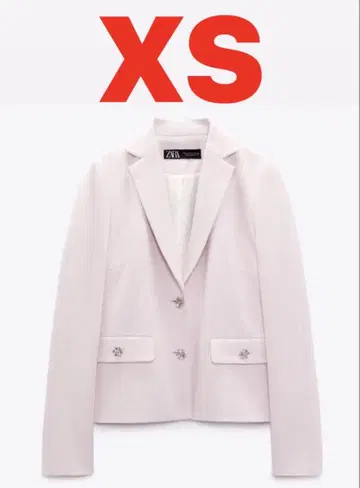 [미사용 새상품] ZARA 큐빅 단추식 블레이저 핑크 자켓