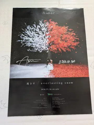 Aimer everlasting snow 포스터 사인 포함
