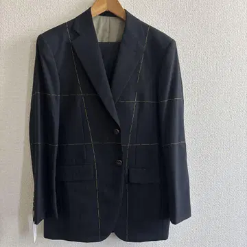 네이비 스트라이프 수트