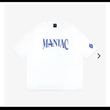 MANIAC 화이트 티셔츠 L 사이즈