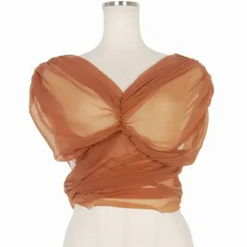 FETICO GATHERED SHEER TOP