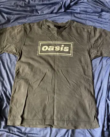 오아시스 T셔츠 oasis M 올리브 그린 모스그린 1998