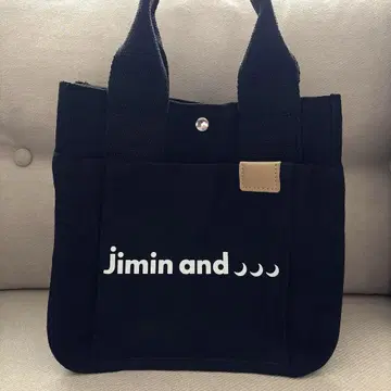 bts 핸드백 캔버스 백 포켓 토트백 지민 블랙